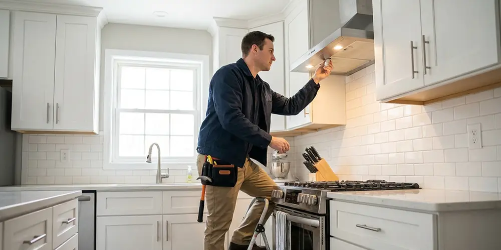 Range Hood Light Bulb Replacement in Somerville, MA