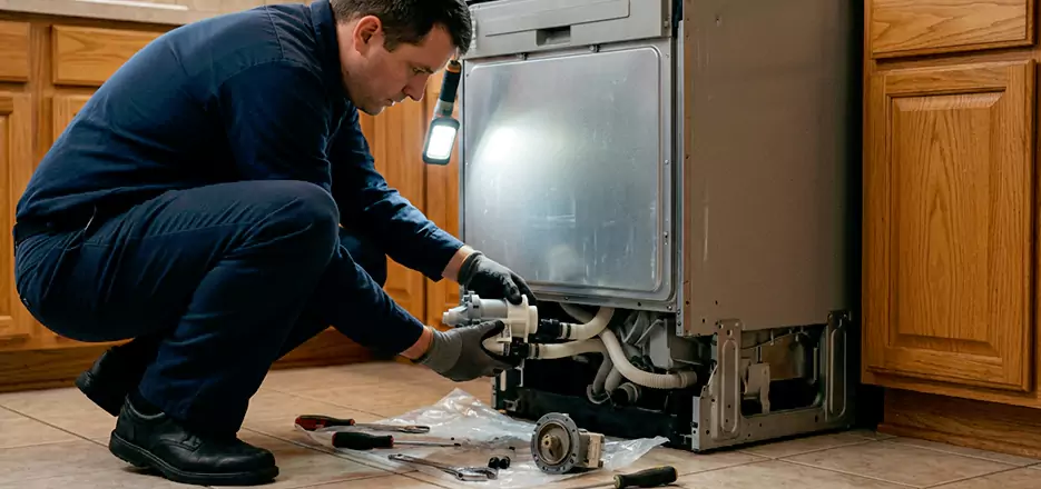Dishwasher Drain Hose Repair in Somerville